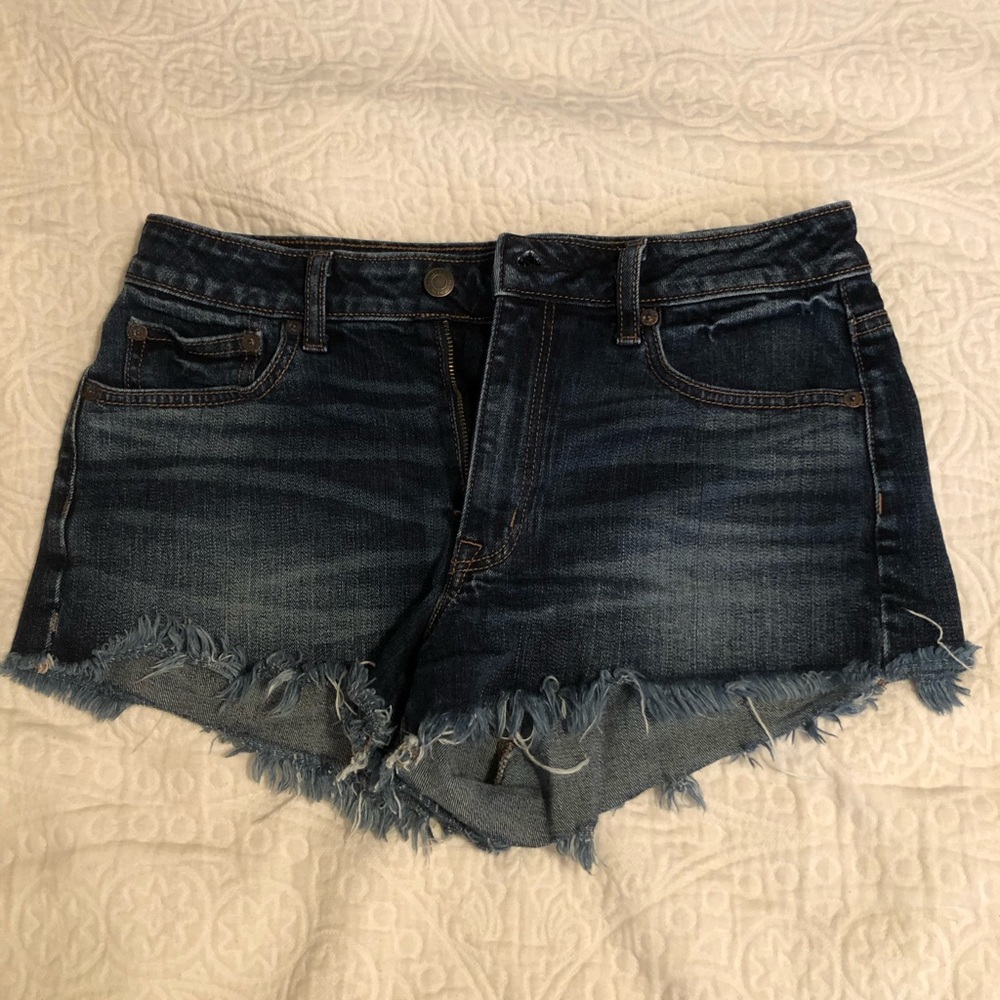 AE denim shorts
